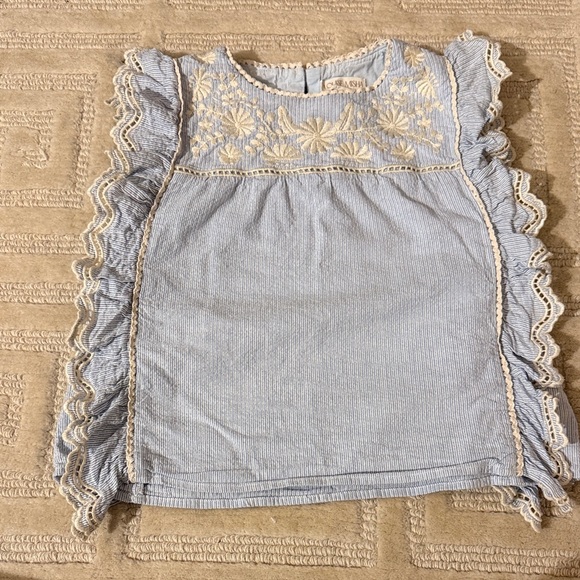 Love Made Blue Ruffle Top - Picture 3 of 5